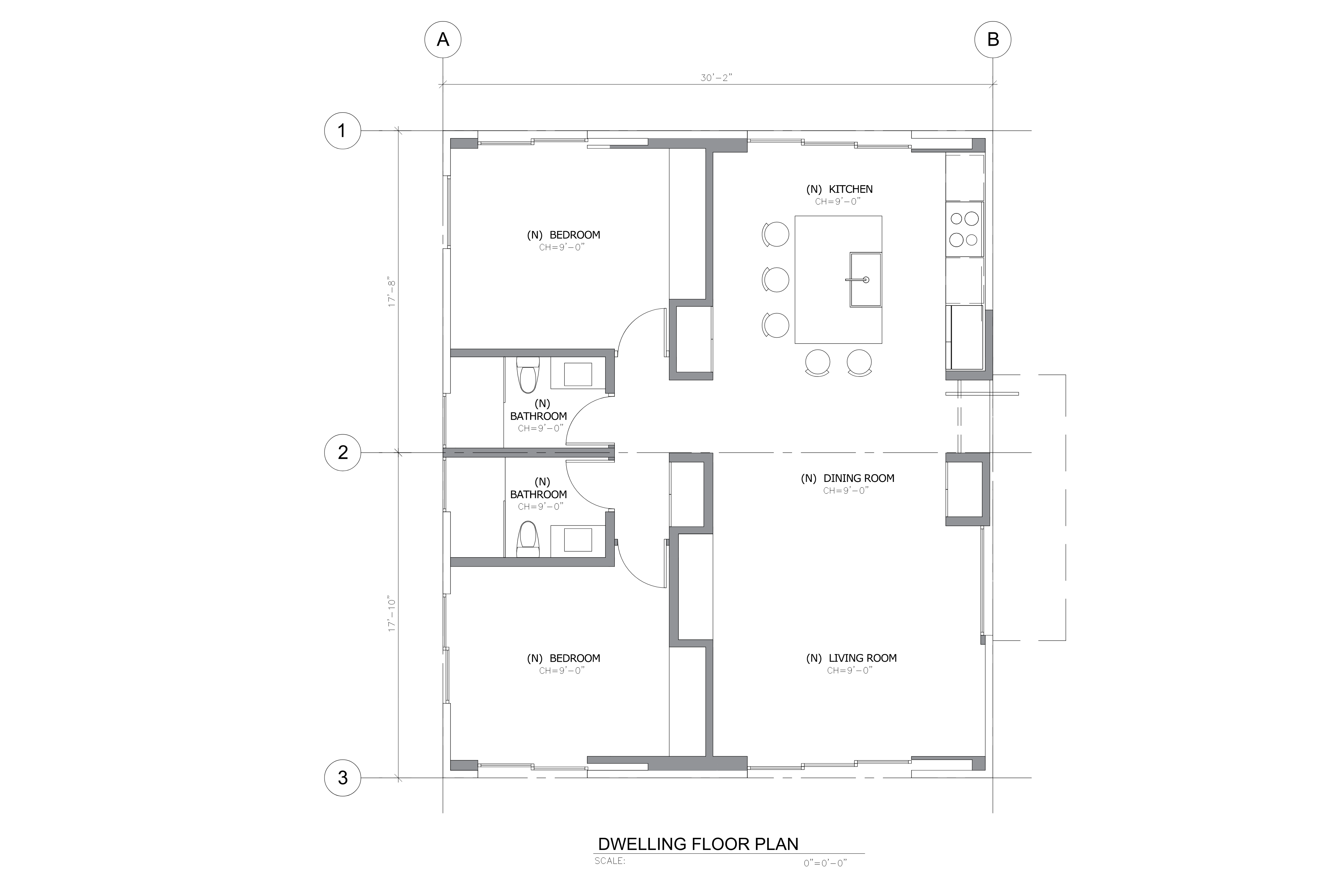 ADU floor plan drawing 2