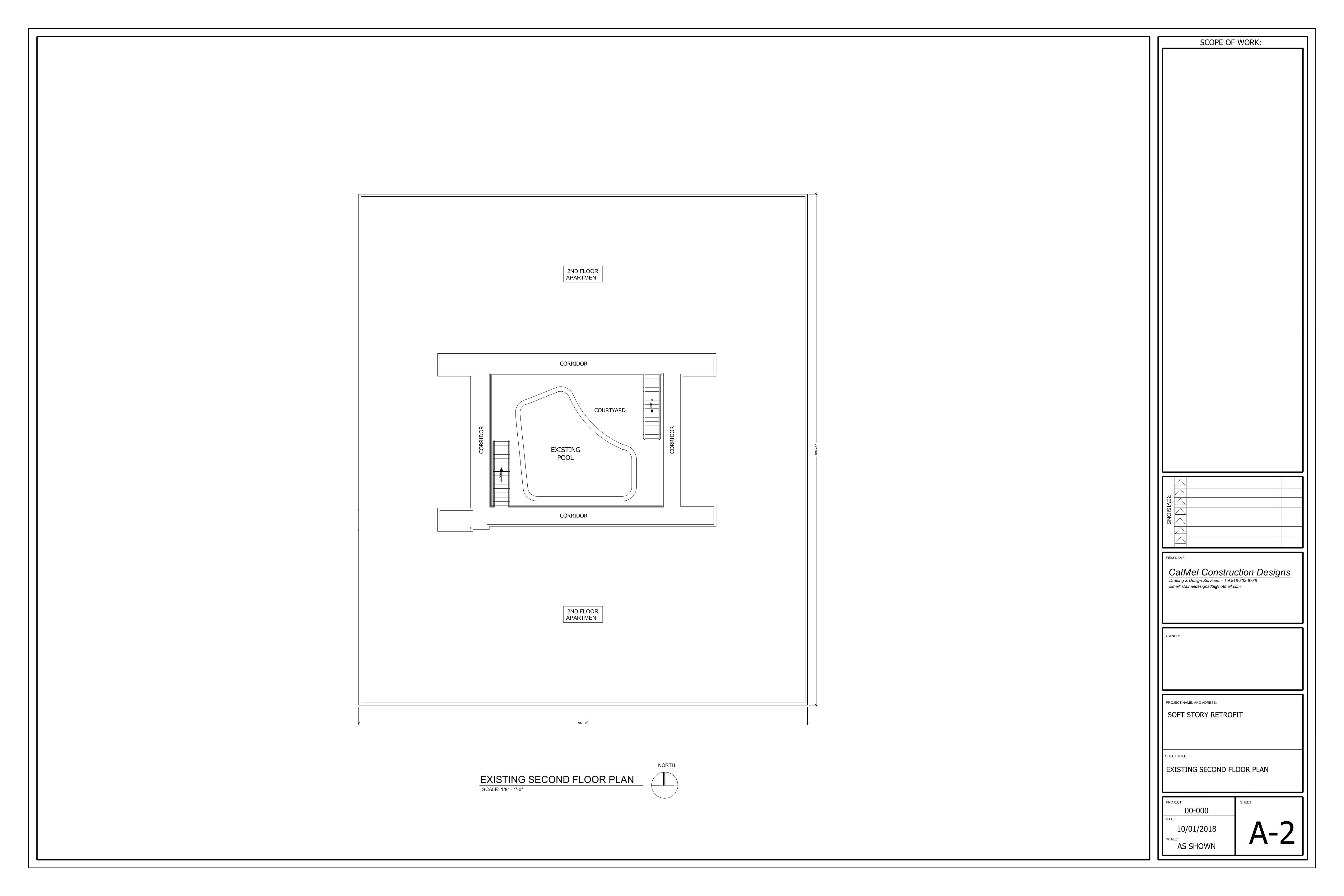 soft story retrofit as built plans 2
