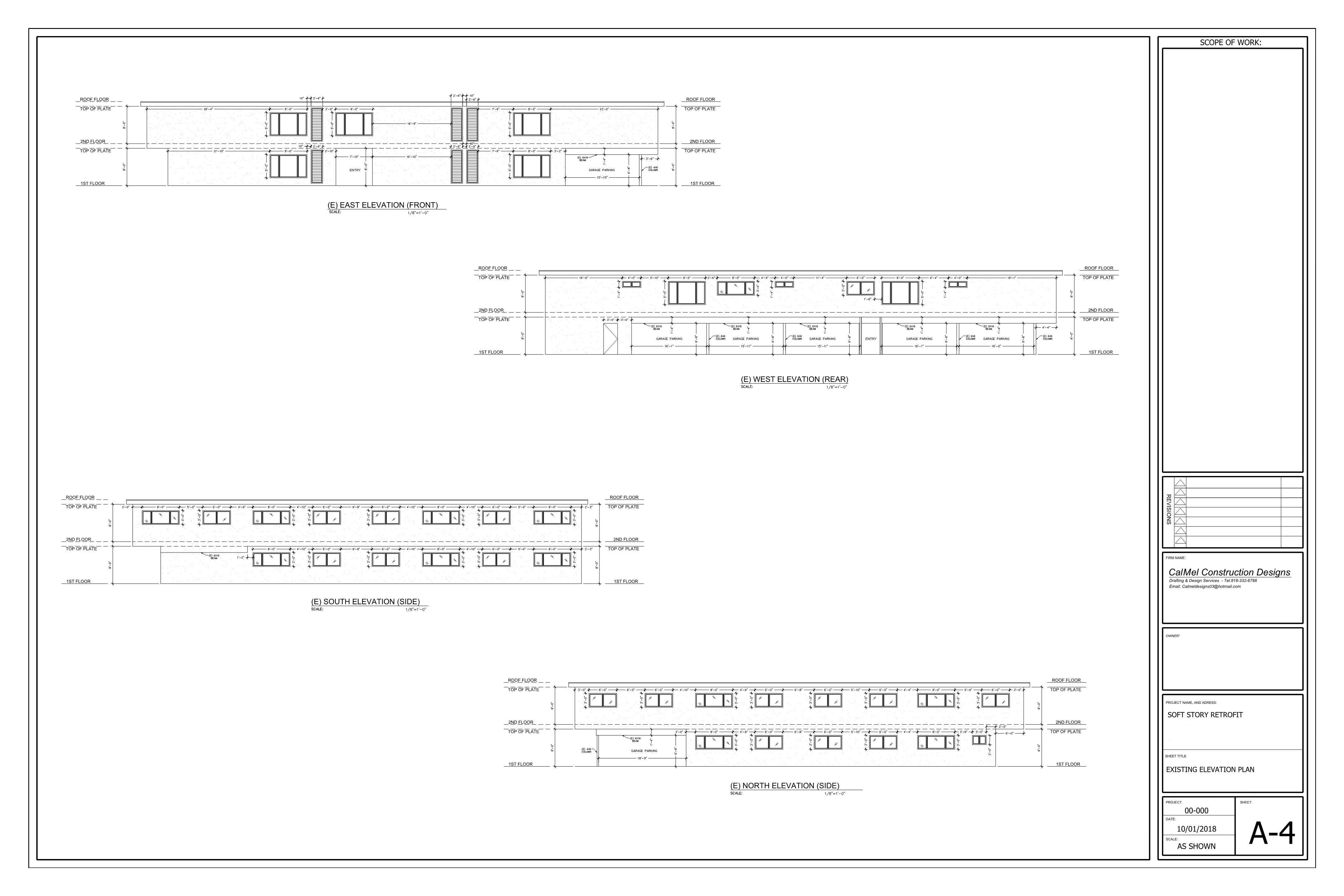 soft story retrofit as built plans 4